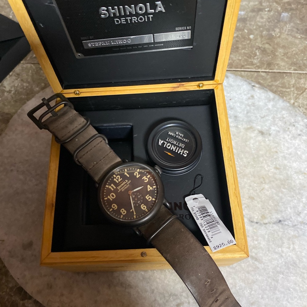 Shinola Brown Leather Watch